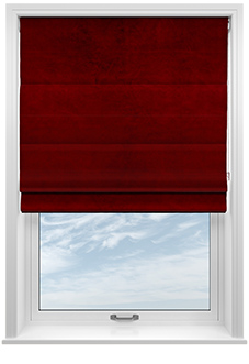 Sunningdale, Claret - Twist&Fit Roman Blind
